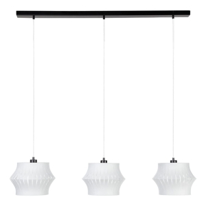 Lampa wisząca trzy białe abażury przypominające lampiony Britop 15640304 Lotus 3xE27