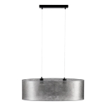 Lampa wisząca nowoczesna czarny abażur flizelinowy dekoracyjny z lekkim połyskiem Britop 17930204 Nevoa 2xE27