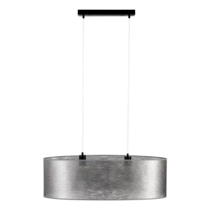 Lampa wisząca nowoczesna czarny abażur flizelinowy dekoracyjny z lekkim połyskiem Britop 17930204 Nevoa 2xE27
