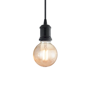 Lampa wisząca z czarnym gwintem na kablu Ideal Lux 139425 Frida E27 10cm x 150cm