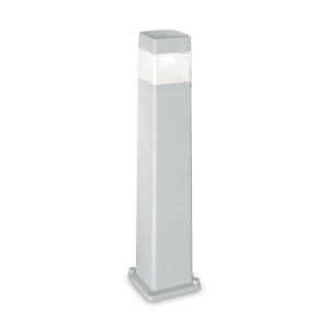 Szara zewnętrzna lampa stojąca z żywicy odpornej na korozję Ideal Lux 187884 Elisa GX53 IP44 80cm