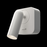Lampa ścienna Regulowana z włącznikiem Kinkiet Maytoni C039WL-L3W3K Mirax LED 3W 3000K 6,5cm x 8,5cm biały