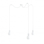 Lampa Wisząca Kolorowe Kable LMMLX3B116 Multi Metal Line 3xE27 biały