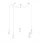 Lampa Wisząca Kolorowe Kable LMMLX5B116 Multi Metal Line 5xE27 biały