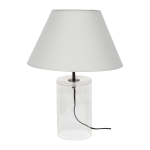 Lampa nocna szklana podstawa szary abażur Britop 779149110 Dove 1xE27