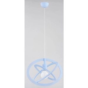 Jasno niebieska lampa wisząca galaktyka Gradi Elipse Alfa 60687 E27 90cm x 48cm x 34cm