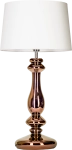 Lampa stołowa miedziana szklana podstawa z białym abażurem 4Concepts L204261228 Versailles E27 79cm x 40cm