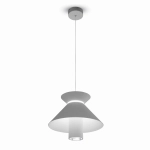 Biała piaskowa lampa wisząca Vivida International 0077.30.BI Hollyaudrey LED 30W 35cm x 300cm