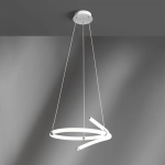 Lampa wisząca zagięte świecące tuby Vivida International 0093.31.CR DIM Light Line LED 37W 3000K 66cm x 260cm ściemnialna