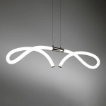 Lampa wisząca zawinięte tuby LED Vivida International 0086.30.CR DIM Light Line 36W 3000K 68cm ściemnialna
