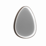 Beżowo piaskowa lampa ścienna plafon jajko Vivida International 0083.20.SA DIM WN Lifering LED 28W 3000K/4000K ściemnialny