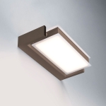Beżowo piaskowy prostokątny nachylany kinkiet Vivida International 0039.11.SA W Axella LED 18W 3000K 25cm