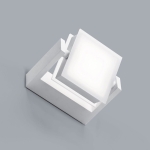 Biała lampa ścienno sufitowa z obracaną tarczą Vivida International 0039.10.BI N Axella LED 10W 4000K 14cm