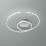 Biała lampa sufitowa spiralna obręcz Vivida International 0032.20.BI DIM N Circuit LED 40W 4000K 65cm ściemnialna