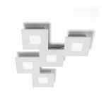 Biała foremna lampa sufitowa kwadraty Vivida International 0024.22 Square LED 37W 3000K