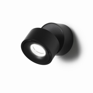 Czarna przechylana lampa tuba spot Vivida International 0008.23.NE Cyber LED 16W 3000K 10cm 50stopni