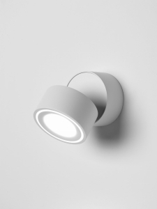 Biała lampa tuba spot przechylana Vivida International 0008.22.BI Cyber LED 11,5W 3000K 10cm 45stopni