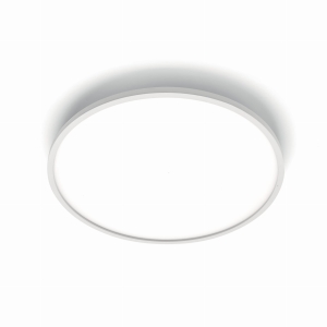 Szeroki biały okrągły płaski plafon Vivida International 0004.21 Halo LED 49W 3000K 61cm