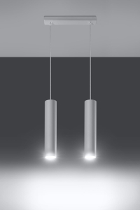 Lagos 2 Biały Wisząca Sollux Lighting SL.0324