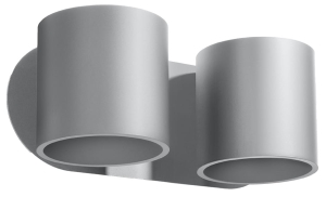 Orbis 2 Szary Kinkiet Sollux Lighting SL.0661