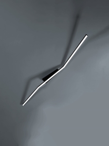 Czarna lampa sufitowa zagięta listwa Vivida International 0041.22.NE WN Bow LED 30W 3000-4000K 142cm