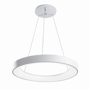 Biała okrągła lampa wisząca obręcz Vivida International 0043.31.BI Inner R LED 80W 3000K 80cm x 311cm