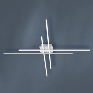 Biała lampa sufitowa poprzecznie ułożone listwy Vivida International 0046.21.BI Hashtag LED 41W 3000K 80cm