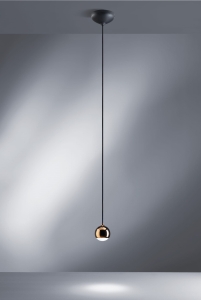 Lampa wisząca mała kula w kolorze różowego złota Vivida International 0054.30.OR Shallow LED 5W 3000K CRI90 8cm