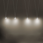 Biała lampa wisząca podwieszane klosze małe kule Vivida International 0054.31.BI Shallow LED 16W 3000K