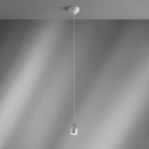Mała biała lampa wisząca Vivida International 0053.30.BI Bag LED 5W 3000K 7cm