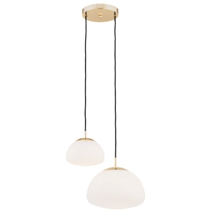 Lampa wisząca dwie szklane kule Argon 902 Trini 2xE27 45cm