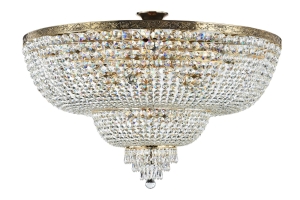 Lampa Sufitowa Kryształowy Żyrandol Maytoni DIA890-CL-18-G Palace 18xE27 68cm x 100cm złoty