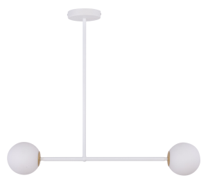 Biała nowoczesna lampa sufitowa białe klosze Sigma 33193 Gama 2xG9 80cm