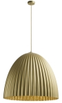 Złota nowoczesna lampa wisząca Sigma 32300 Telma E27 70cm