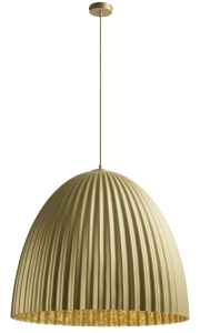 Złota nowoczesna lampa wisząca Sigma 32300 Telma E27 70cm