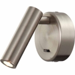 Kinkiet lampa ścienna mały reflektor niklowy srebrny regulowany do czytania z włącznikiem Mantra 6076 Tarifa LED 3W 3000K