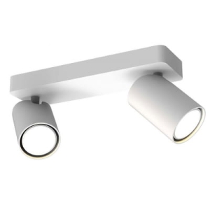 Sufitowa listwa lampa czarna z dwoma reflektorkami Mantra 6712 Sal 2xGU10 25cm