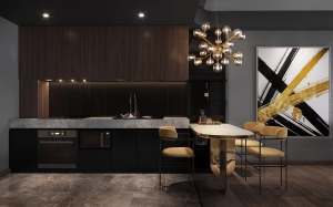 Lampa złoty żyrandol wiszący z szklanymi kulami Maytoni MOD545PL-24G Dallas 24xG9 65cm x 146cm