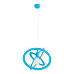Niebieska lampa wisząca galaktyka Gradi Elipse Alfa 60685 E27 90cm x 48cm x 34cm