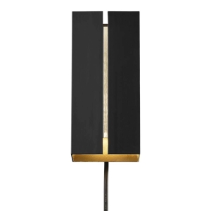Lampa ścienna Kinkiet Nordlux 2110551003 Curtiz LED 2x4,5W 2700K ściemniacz 7x8x18cm czarna kabel w zestawie