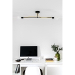 Lampa Sufitowa Kolorowe Kable LTB6S01 Tubo 2xE27 czarny/żółty