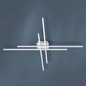 Biała lampa sufitowa plafon ramiona ułożone w krzyżyk Vivida International 0046.20.BI Hashtag LED 42W 3000K 80cm