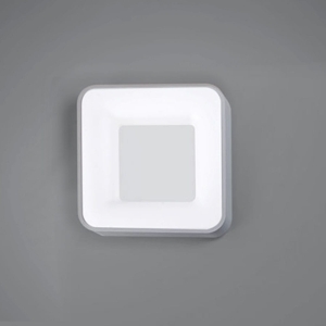 Biały zaoblony kwadratowy plafon kinkiet lampa Vivida International 0044.20.BI Inner S LED 32W 3000K 40cm