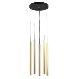 Lampa wisząca mosiężne smukłe tubki Argon 2109 Sicilia LED 5x4,5W 3000K 