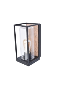 Zewnętrzna lampa ścienna kinkiet na elewację Lutec 5288814012 Flair E27 IP44 Czarny