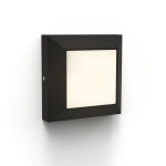 Zewnętrzna lampa ścienna sufitowa na elewację Lutec 6402105012 Helena LED 4,5W 3000K IP54 Czarny
