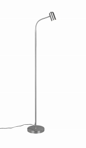 Lampa podłogowa nowoczesna stojąca metalowa srebrna z włącznikiem RL R62932032 Camillus 1xGU10 158cm