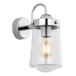 Chromowana lampa ścienna kinkiet z szklanym kloszem Argon 4719 Pasadena E27