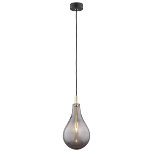 Lampa wisząca szklany dymny klosz 16cm Argon 4716 Oakland G9