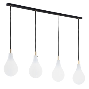 Lampa wisząca nad stół białe mne klosze na listwie Argon 1741 Oakland 4xG9 120cm